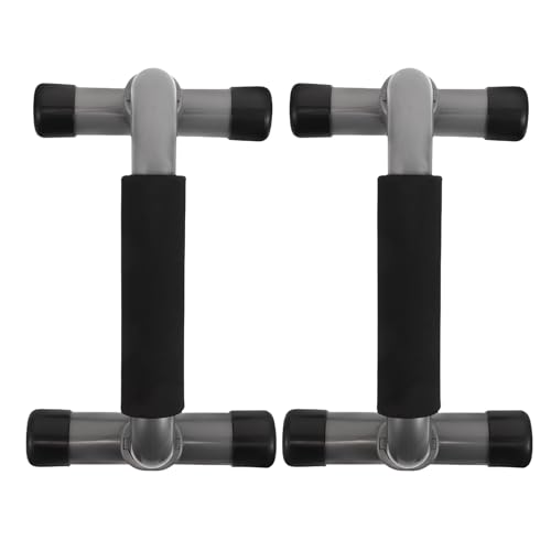 TEHAUX H-shape Push up Bars Pair with Non-slip Grip for Chest Strength Training, Portable Home Gym Parallel Bars and Exercise Handles for Floor Workout