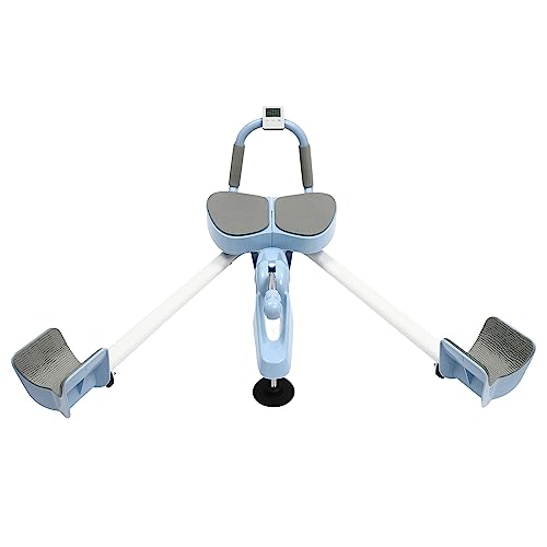 Leg Stretcher, 265LBS Leg Stretch Machine, Adjustable 3 Bar Leg Split Extension Machine with Forward Reverse Magnetic Timer PU Cushion Flexibility Stretching Equipment to Stretch - color: Blue
