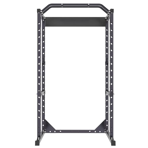 Major Factory Power Cage, 1200 lb Capacity Squat Rack for Home Gym, Multi-Functional Power Rack with Multi-grip Pull-Up Bar, Safety Bars, J-hooks