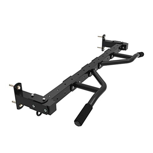 AGYH Wall-Mounted Chin Up Bar, Hanging Horizontal Bar with Adjustable Handle Position, Sandbag Resistance Band Exercise Equipment, Load 300KG - color: Black