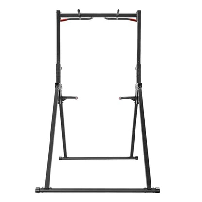 Folding Triangular Pull Up Station, Height Adjustable Multi-Function Tower Foldable Pull Up Bar Station, Home Gym Strength Training Equipment, Freestanding Tower Workout Dip Stand