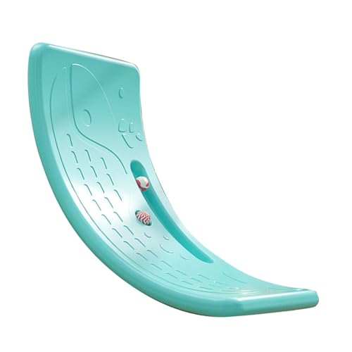 Kids Wobble Board, Plastic Wobble Board Balance Trainer Board Curvy Rocker Board for Yoga and Exercise, 50kg / 110.2lb Capacity