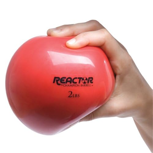 Champion Barbell Hand Held Fitness Ball - color: Red, size: 2-Pound