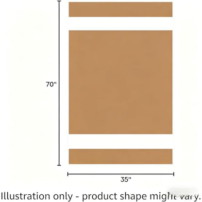 Microfiber Bath Towel 35x70in - Ultra Soft Quick Dry, Lightweight for Gym, Spa, Travel | Hotel Grade & Multi-Use| Single Pack - color: Khaki and White Stripe, size: 35*70 Inches
