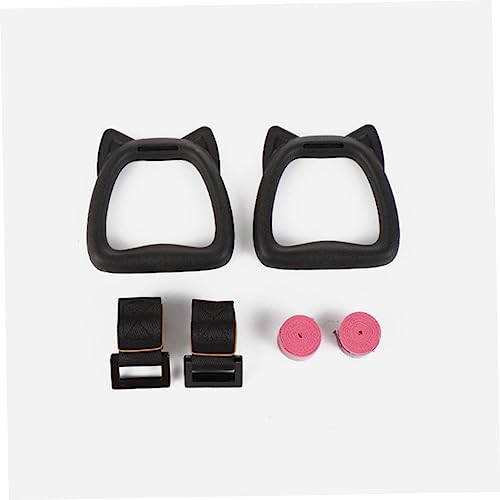 Adjustable Gymnastics Rings Set for Kids Sturdy Fitness Supply with Straps Indoor Pull-Up Exercise Equipment