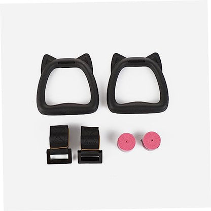 Adjustable Gymnastics Rings Set for Kids Sturdy Fitness Supply with Straps Indoor Pull-Up Exercise Equipment