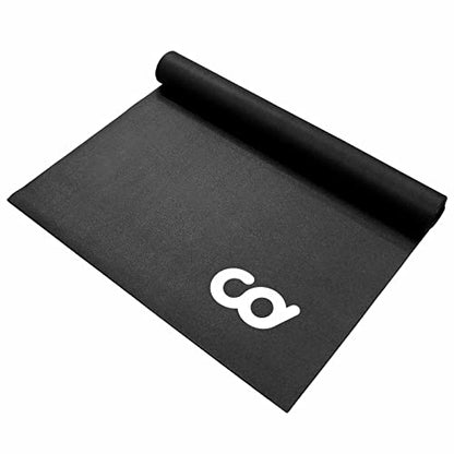 CyclingDeal Bike Trainer Floor Mat - Compatible with Indoor Exercise Stationary Bike Treadmill Elliptical Waterproof Gym Flooring Equipment - Indoor Cycle Stepper - Soft 30" x 72" (76 x 183cm) - size: 72"L x 30"W x 0.3"Th