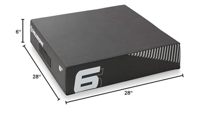 Philosophy Gym Soft Foam Plyo Box, Stackable Plyometric Jump Box for Home Gym, HIIT, Jumps, Step-Ups, Agility and Strength Training