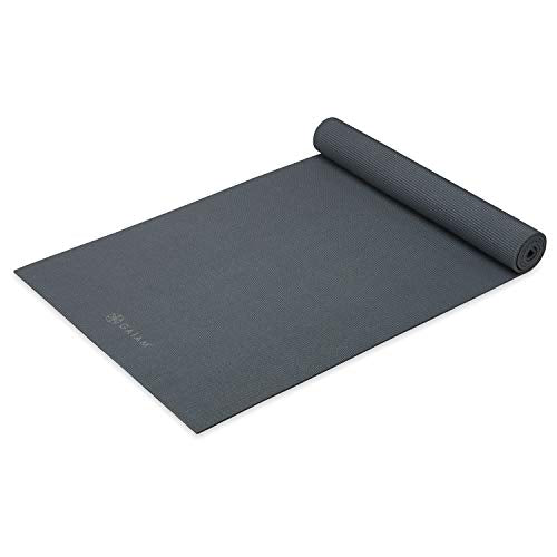 Gaiam Yoga Mat - Premium Solid Thick Non Slip Exercise & Fitness Mat for All Types of Yoga, Pilates & Floor Workouts - color: Folkstone Grey