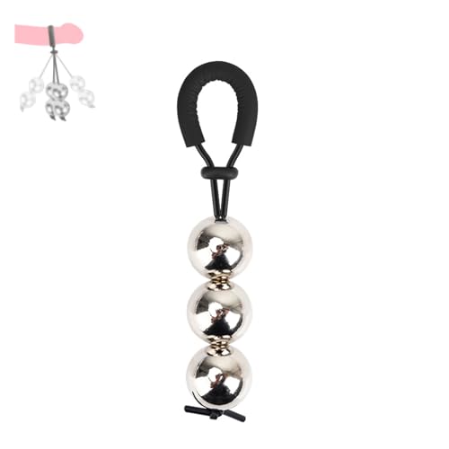Men's Black Hanging Weight Training Equipment, Swing Exercise, Manual Size Adjustment, Manual Size Adjustment-USLSA008C (Black-3 Ball, Ball Size:25mm) - color: Black-3 Ball, size: Ball size:25mm