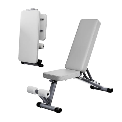 Adjustable Weight Bench for Home Gym, Stable Folding Workout Bench for Dumbbell & Full Body Strength Training