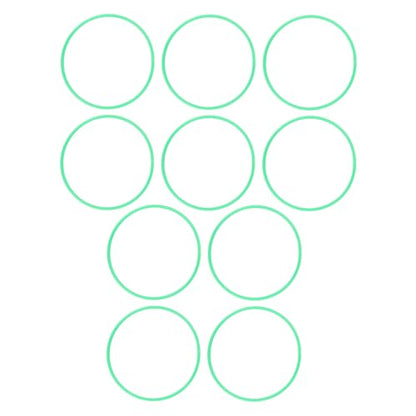 Dioche Agility Rings Speed 10 Pcs Agility Speed Rings 13.78in Balance Coordination Training Hoops for Kids - Safe, Creative, and Engaging Sensory Exercise Tool