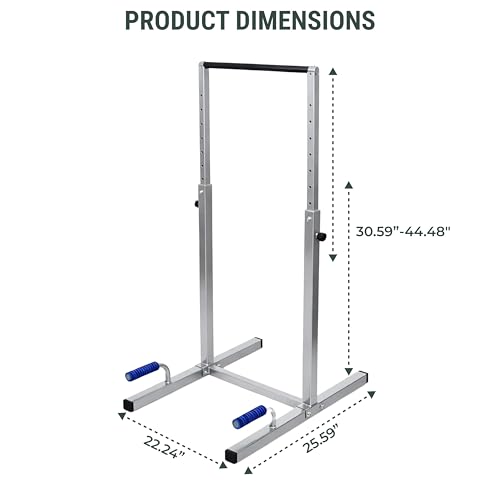 FEBTECH Dip Bar Station Set, 9 Level Adjustable Dip Machine, 1000 lbs Heavy Duty Dip Bar for Home Gym, Calisthenics Equipment for Home, Calisthenics Bar, Dips Bar, parallel bars, Full Body Pair Set
