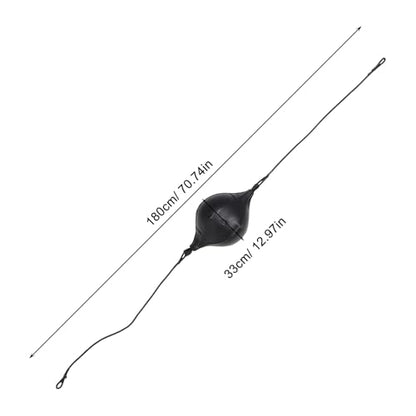 Boxing Speed Training Ball Double-end Pu Hanging Reaction Ball with Rope, Pump, Needle, and Hook Set for Hand-Eye Coordination and Reflex Boxing Workout at Home
