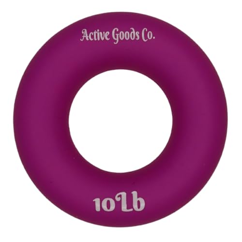 Hand Exerciser - PROFESSIONAL GRADE, Set or Single, Different Sizes. Visit to see more! Bague classique en silicone parfaite pour améliorer la force, la puissance et la vitesse dans les poignets. - size: 11 Single Ring - 2.5 in - 10 lb
