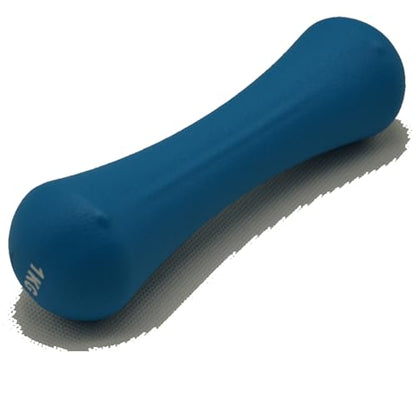 2x Weights Dumbbells Set Women - Born Shaped Neoprene Hand Weights for Women and Men - Ideal for Home Gym Fitness Weight Training Pilates 0.75kg+0.75kg 3.3 Pound Dumbbell Pairs s24a - color: Blue