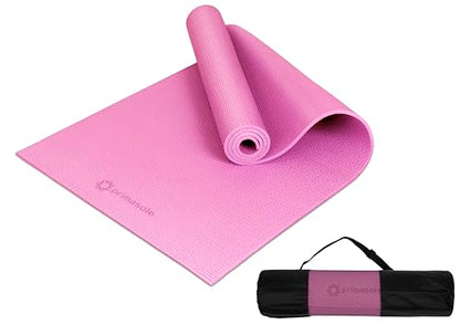 Primasole Yoga Mat with Carry Strap for Yoga Pilates Fitness and Floor Workout at Home and Gym Non-slip 9 colors