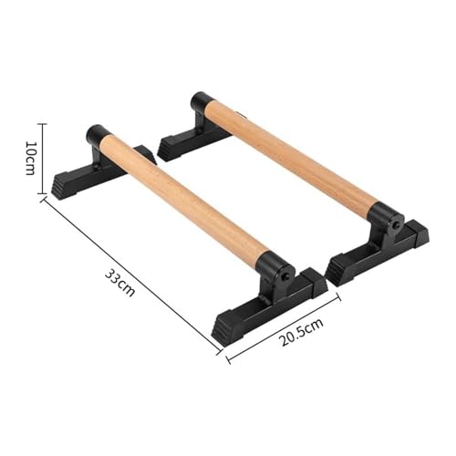 Wood Push up Bars Parallettes Bars Higher Quality Calisthenics Equipment Perfect, Pushup Bar and Handstand Push up Handles for Calisthenics, Fitness, Gymnastics, Aerobics Support 620 Lbs