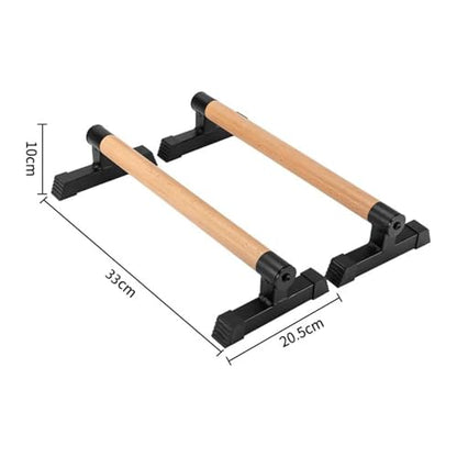 Wood Push up Bars Parallettes Bars Higher Quality Calisthenics Equipment Perfect, Pushup Bar and Handstand Push up Handles for Calisthenics, Fitness, Gymnastics, Aerobics Support 620 Lbs