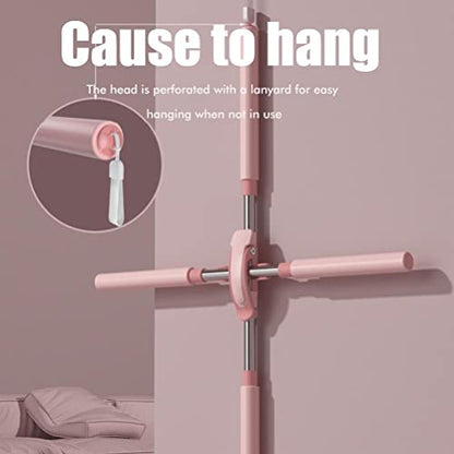 Yoga Sticks Stretching Tool, Retractable Posture Corrector, Posture corrector, Yoga Stick Stretching Tool, Humpback Correction Stick, Back Straightener, Back Cracking Pole for Adult and Childs(PINK)