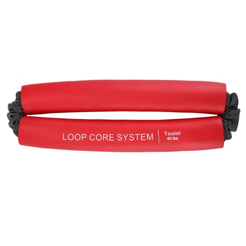 Hip & Core System, Resistance Loop to Stretch, Core Fitness Glute Workout Bands - color: Red - 40 lbs