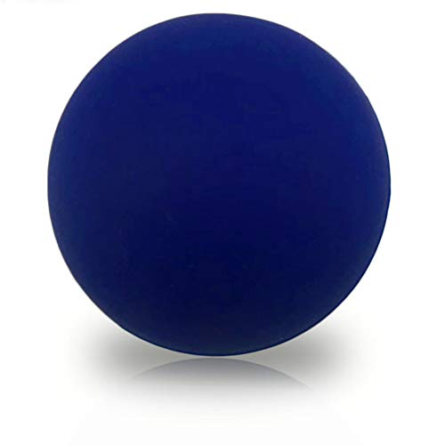 Premium Lacrosse Trigger Point Massage Balls for Myofascial Release, Plantar Fasciitis Foot Roller Therapy, Muscle Knots, Yoga Therapy, Exercise & Recovery (Deep Blue) - color: Deep Blue