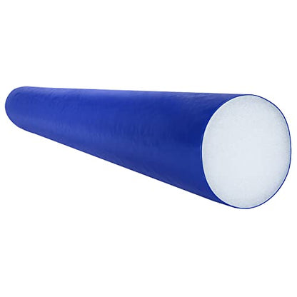 CanDo Premium TufCoat Blue Coated Foam Rollers for Muscle Restoration, Massage Therapy, Rehabilitation, Sport Recovery and Physical Therapy for Home, Clinic and Gym - size: 4" X 36", style: Round