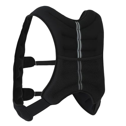 Weighted Vest, 15lb/20lb Workout Weight Vest with Reflective Stripe for Strength Training, Running, Weightlifting, Fitness, Muscle Building, and Weight Loss, Soft, Slim Design with Weights Included