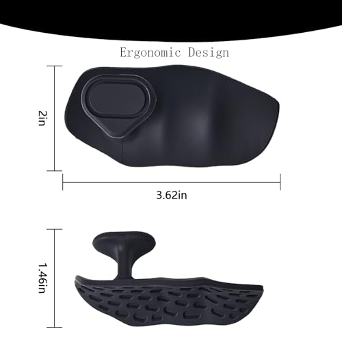 Anti-Slip Workout Rubber Weight Grips, Ergonomic Rubber Hand Protector Gloves for Weight Lifting Palm Protection, Anti-Slip Gym Grips for Pull-Ups Training and Exercise Men Women, 2 Pairs