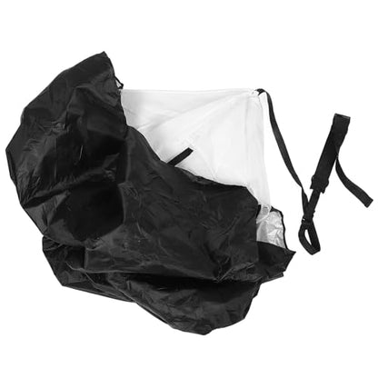 Resistance Running Parachute for Soccer Training with Adjustable Waist Belt, Black Speed Training Chute for Sprint Strength and Agility Fitness Conditioning