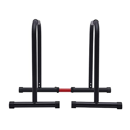 Dip Bar, Dip Station Functional Heavy Duty Dip Stands Fitness Workout Dip bar Station Stabilizer Push Up Stand Adjustable Height, 440LBS Loading Capacity