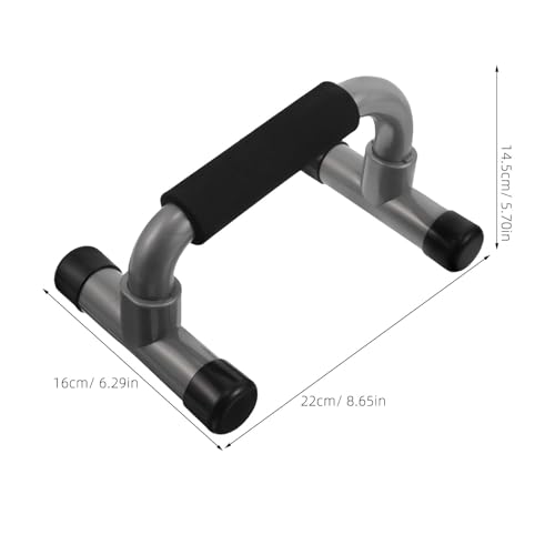 HEMOTON H-shaped Push up Bars Pair, Non-slip Gymnastic Parallette Bars with Sturdy Handles, Portable Home Fitness Equipment for Chest Muscle Training and Floor Workouts