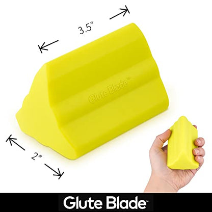 Piriformis Massage Roller, Medium Density, Yellow - style: Medium Density