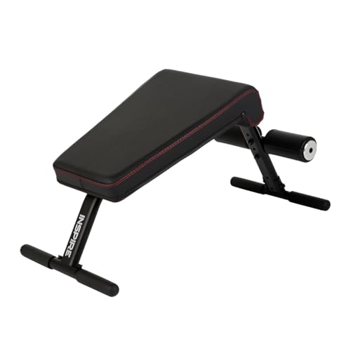 Mini Crunch Bench - Compact Ab Workout Bench for Core Strength - Heavy-Duty Steel Ab Bench for Strengthening Abs, Obliques, and Back