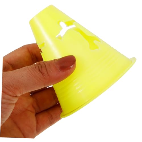 Toddmomy Skating Sign Bucket Practice Cones Small Traffic Cones Training Cones Play Cones Plastic Cones Sports - color: Yellow