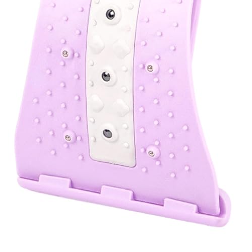 Lower Back Stretcher 4 Level Adjustable Curved Ergonomic - color: Purple