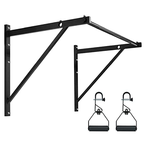 Yes4All Heavy Duty Wall Mounted Pull Up Bar – Multi-Grip Ceiling Strength/Joist Mount/Chin-Up Bar for Home Gym Portable
