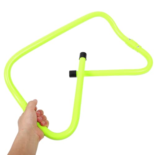 Toyvian Adjustable Agility Speed Hurdles Set, Green PVC Plastic Football Training Equipment with Foldable Design for Youth Soccer Speed and Coordination Drills