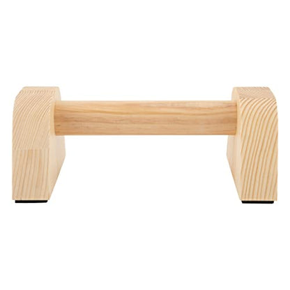 Wooden Push Up Bar Stand - Pushup Parallettes Floor Handles Perfect Bars for Calisthenics & Handstand