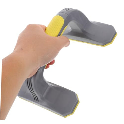Push up Rack Workout Board Handles Rotating Push-up Handles One Wheel Ab Push up Bars Push up - color: Yellow