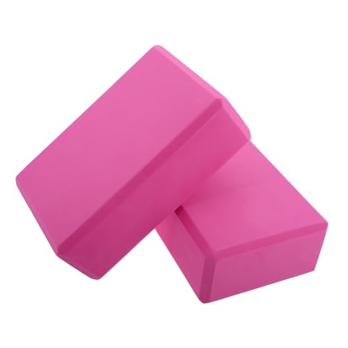 Milisten 2pcs High Density Non Slip Eva Yoga Blocks for Balance and Stability for Stretching Exercises Suitable for All Ages and Yoga Levels Comfortable Grip for Enhanced Maintenance
