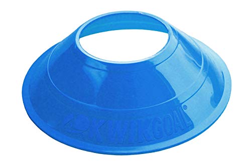 Kwik Goal Mini Disc Cone Kit (50-Pack) - color: Blue/Red, size: 1 3/8" tall with 5" diameter base
