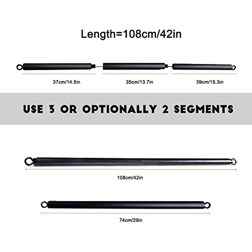 OYINDIZ Resistance Band Bar 38Inch Strength Power Training Heavy Duty Lifting Squat Fitness Equipment for Physical Exercise