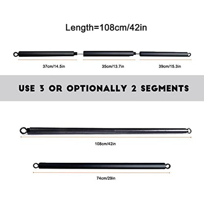 OYINDIZ Resistance Band Bar 38Inch Strength Power Training Heavy Duty Lifting Squat Fitness Equipment for Physical Exercise