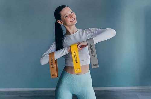 3 Pack Resistance Bands Set - Gold/Silver/Bronze Power Bands for Workouts, Exercise, Strength Training, Pull Up Assist, Physical Therapy & Home Gym - Fitness Bands by GolgiStim