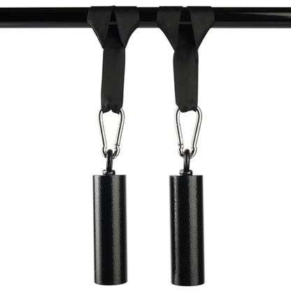 Non-Slip Iron Pull Up Grips and Cannonball Handles,3-Length Straps & Carabiners, Grip Strength Trainer for Pull-Up Bar, Dead Hangs, Forearm & Hand Training, Home Gym Gear - size: 48mm