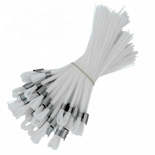 ACE Supply White Marking Whiskers - 25 Pack - Durable Marking Whisker Set - Use Survey Whiskers As Survey Stakes, Construction Markers, Or Trail Markers - color: White, size: 25 Pack