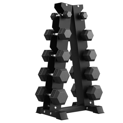 Hex Dumbbell Sets with Rack, 85-560lb Dumbbell Weight Set & Storage Rack - size: 210lb (5, 15, 20, 30, 35lb)x2& Rack