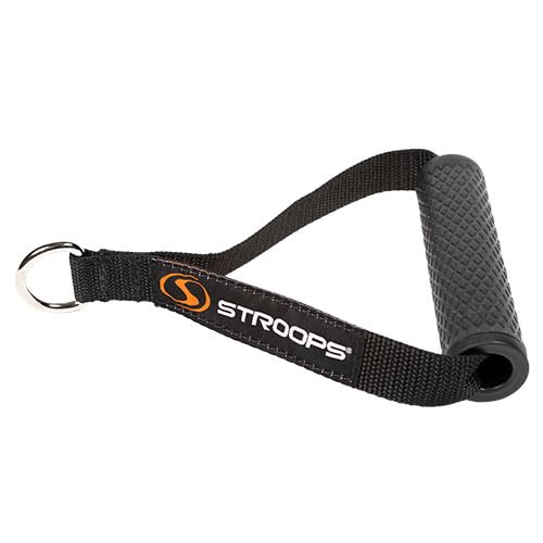 Textured Grip Handle - Comfortable, Non-Slip Gym Cable Attachments | Replacement Handle for Slastix Resistance Bands and Upper Body Workouts