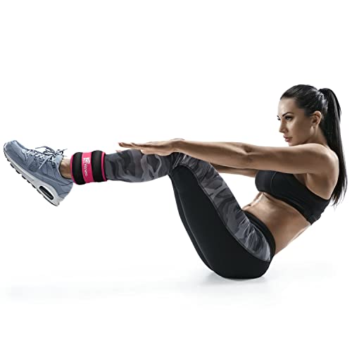 Adjustable Ankle Weights for Women & Men - 2-10 lb Leg Weight Straps for Walking, Running, Home Workout, Strength Training